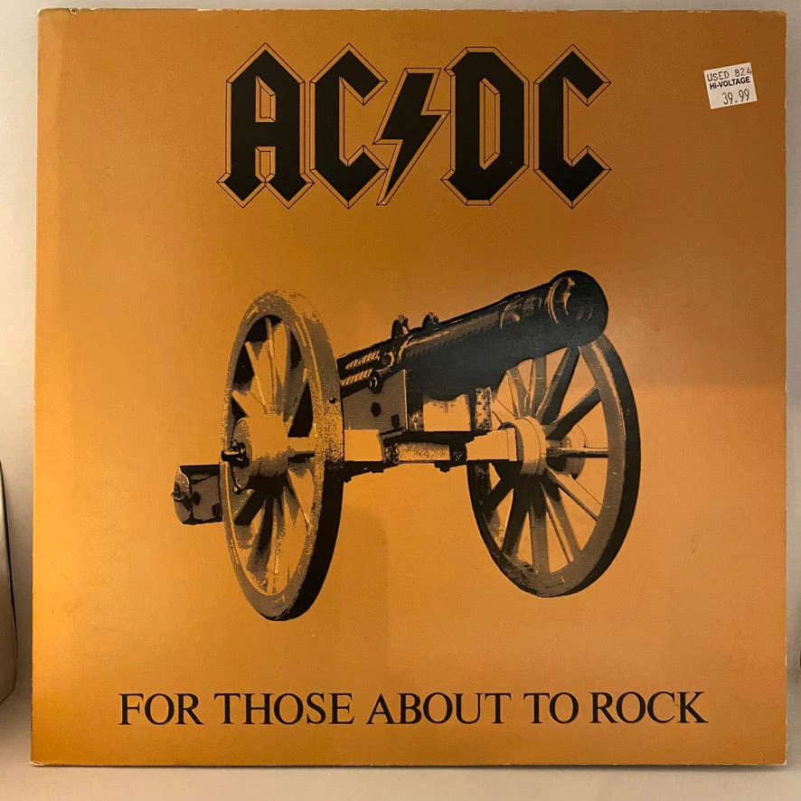 AC/DC – For Those About To Rock (We Salute You) LP USED VG+/VG+ 1981 Pressing