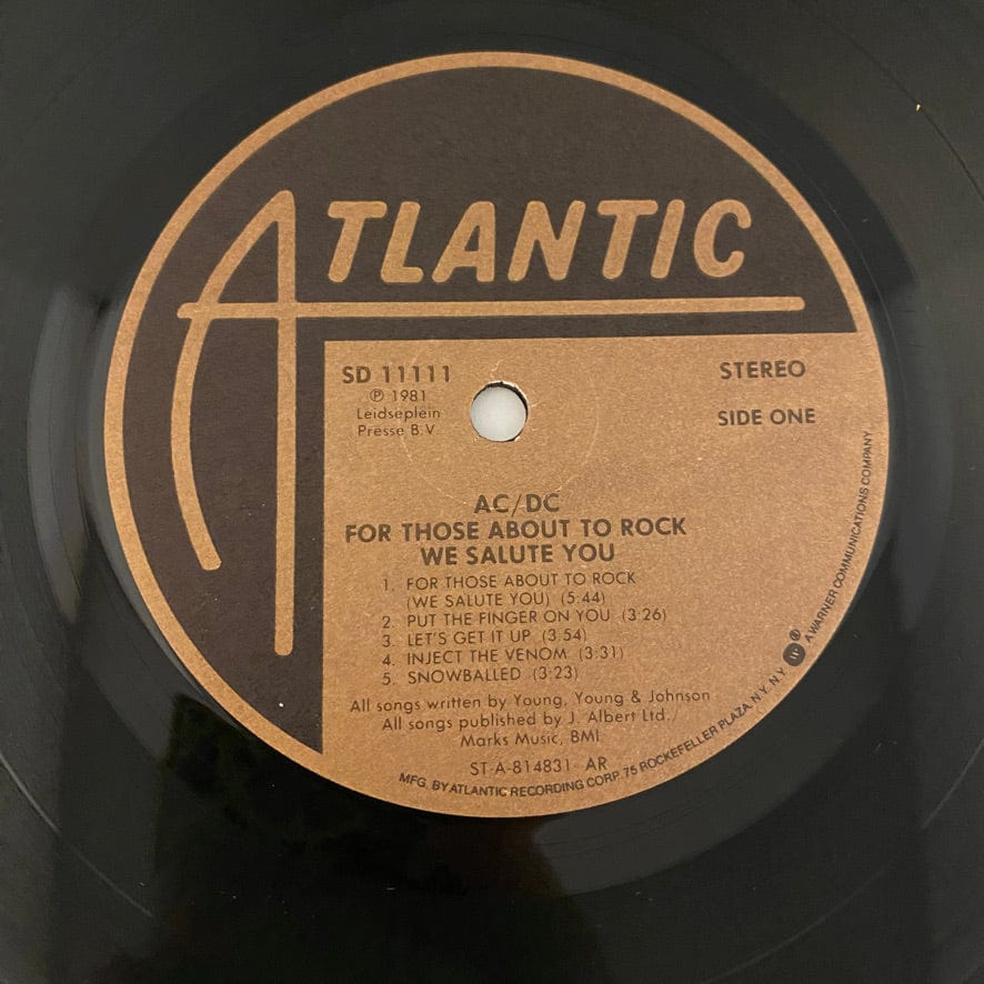 AC/DC – For Those About To Rock (We Salute You) LP USED VG++/VG+ 1981 Pressing - Image 3
