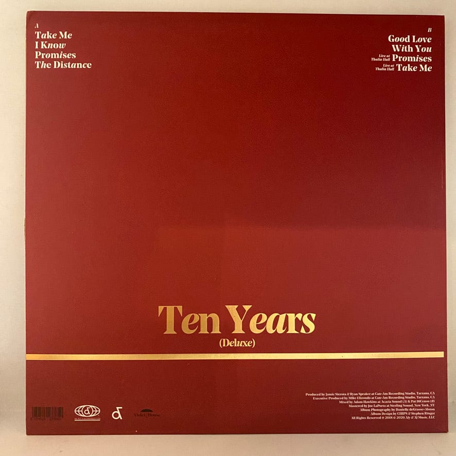 Aly & AJ – Ten Years LP USED VG++/VG++ Gold Vinyl Deluxe Edition SIGNED - Image 2
