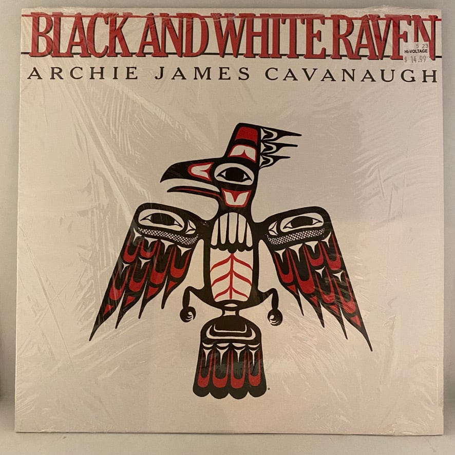 Archie James Cavanaugh – Black And White Raven LP USED NM/NM Clear w/ Red & Black Swirl