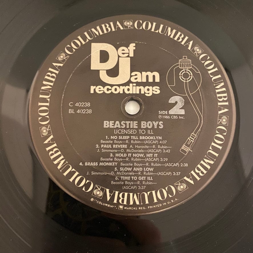 Beastie Boys – Licensed To Ill LP USED VG+/VG+ 1986 Original Pressing - Image 5