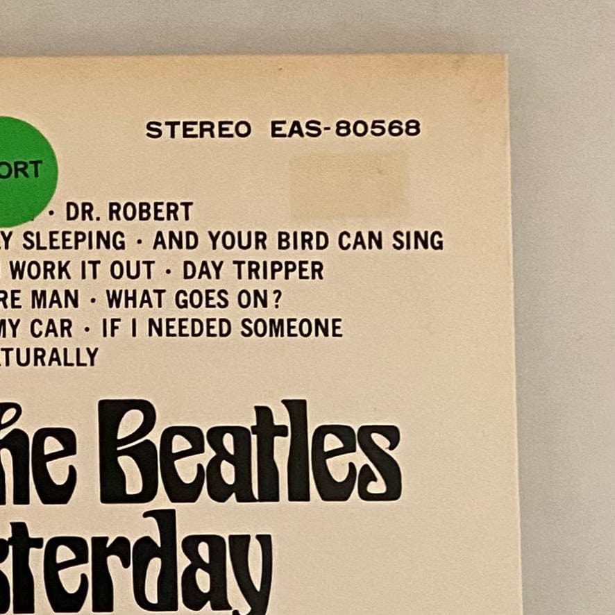 Beatles – Yesterday And Today LP USED NM/VG++ 1976 Japanese Pressing NO OBI - Image 3