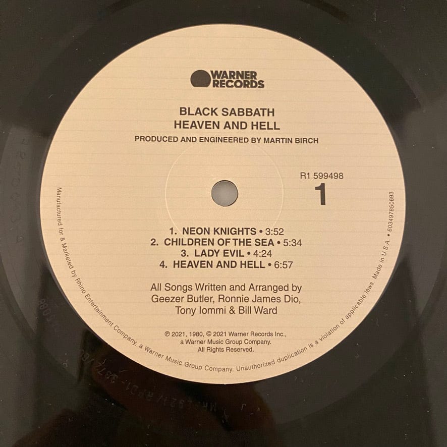 Black Sabbath – Heaven And Hell 2LP USED NM/NM Deluxe Edition - Image 3