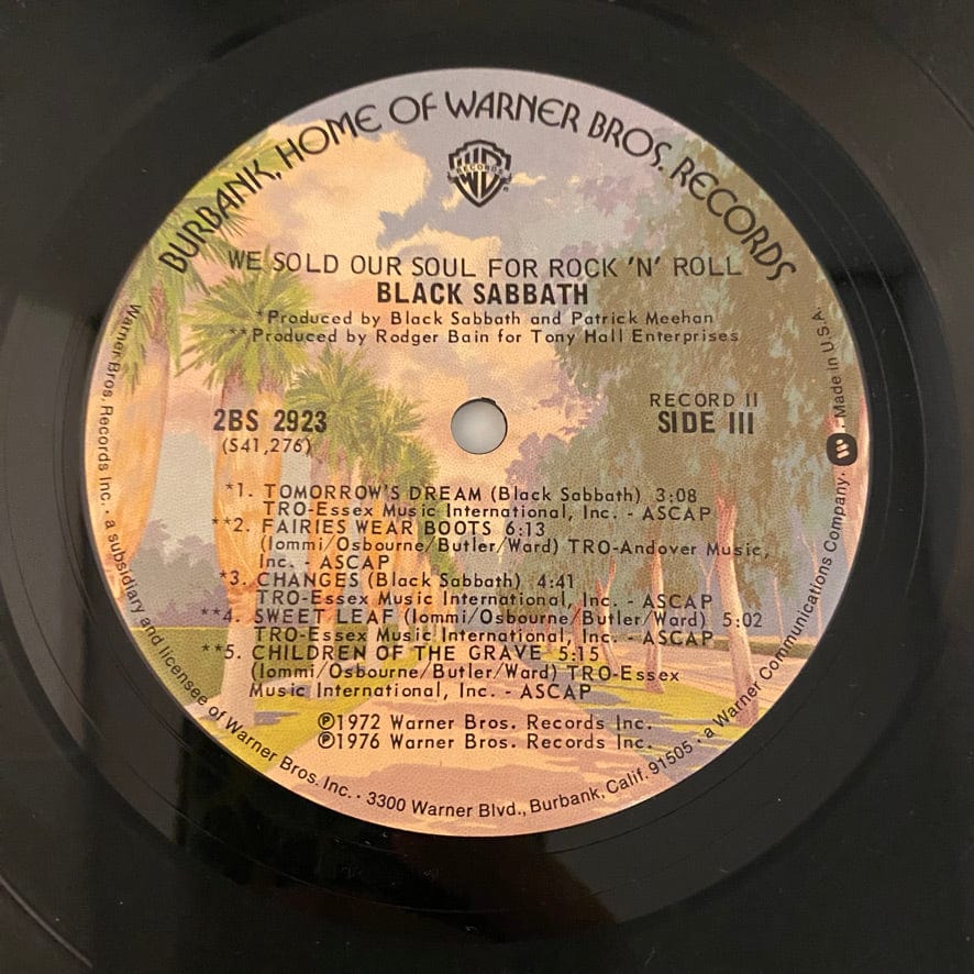 Black Sabbath – We Sold Our Soul For Rock 'N' Roll 2LP USED NM/VG - Image 6