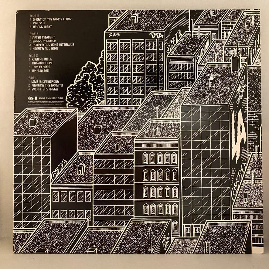 Blink-182 – Neighborhoods 2LP USED VG++/VG++ 2011 Blue/White Vinyl Pressing - Image 2