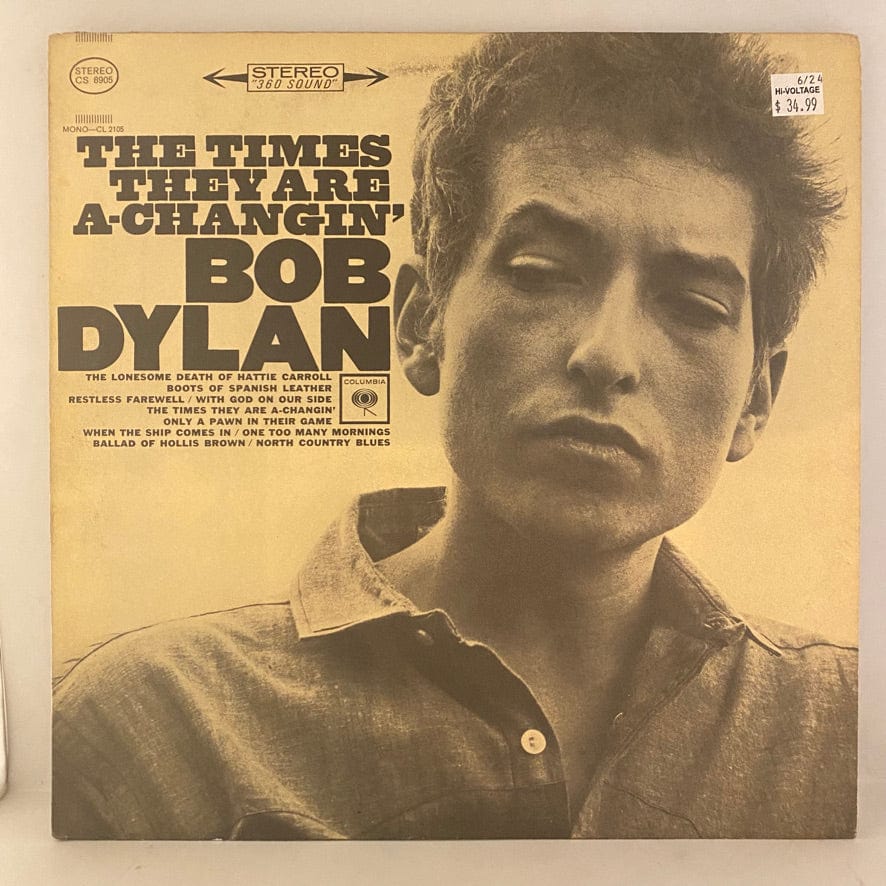 Bob Dylan – The Times They Are A-Changin' LP USED NM/VG+ 1971 Pressing