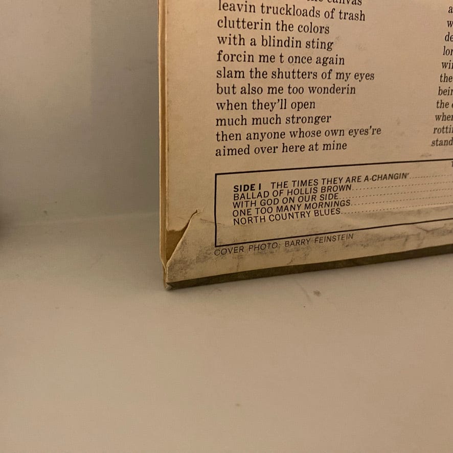 Bob Dylan – The Times They Are A-Changin' LP USED NM/VG+ 1971 Pressing - Image 3