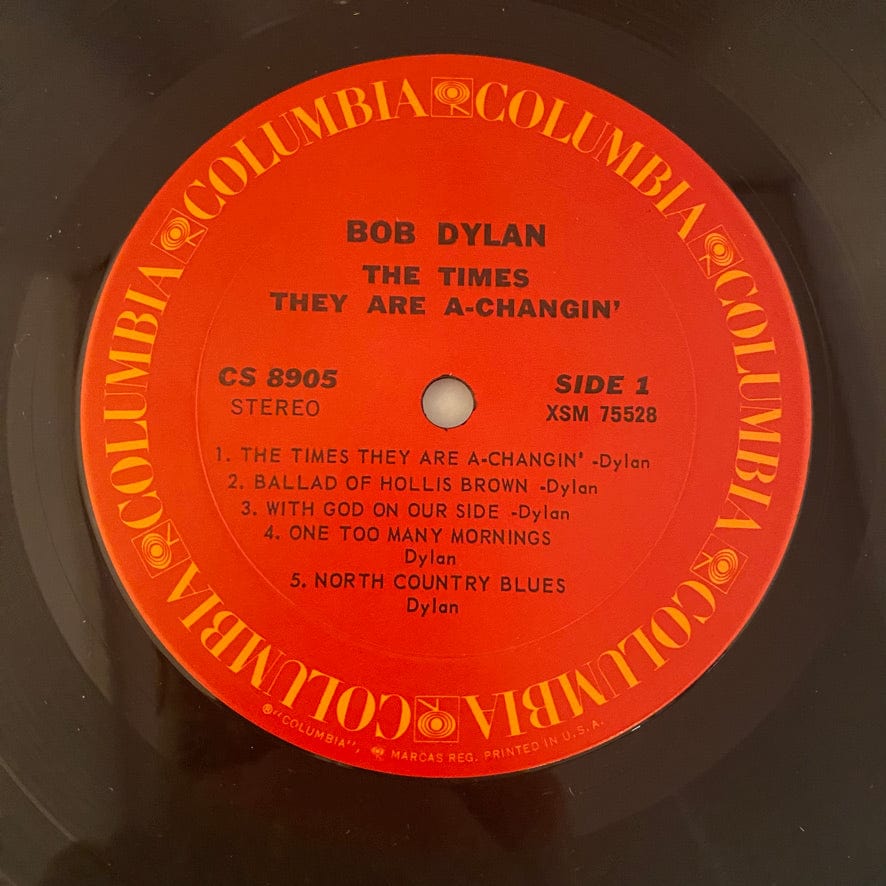 Bob Dylan – The Times They Are A-Changin' LP USED NM/VG+ 1971 Pressing - Image 4