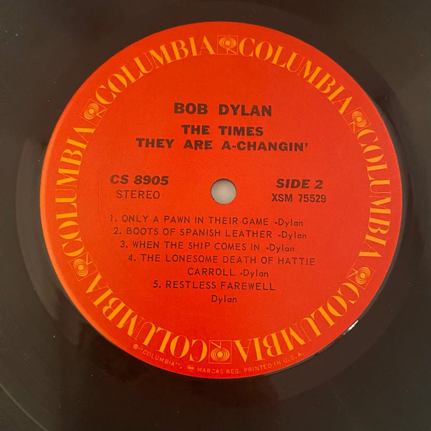 Bob Dylan – The Times They Are A-Changin' LP USED NM/VG+ 1971 Pressing - Image 5