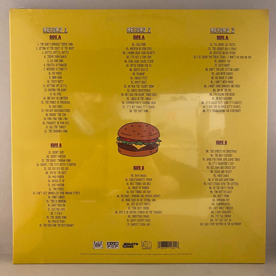 Bob's Burgers – The Bob's Burgers Music Album 3LP USED NOS STILL SEALED/VG+ Box MISSING 7" - Image 15