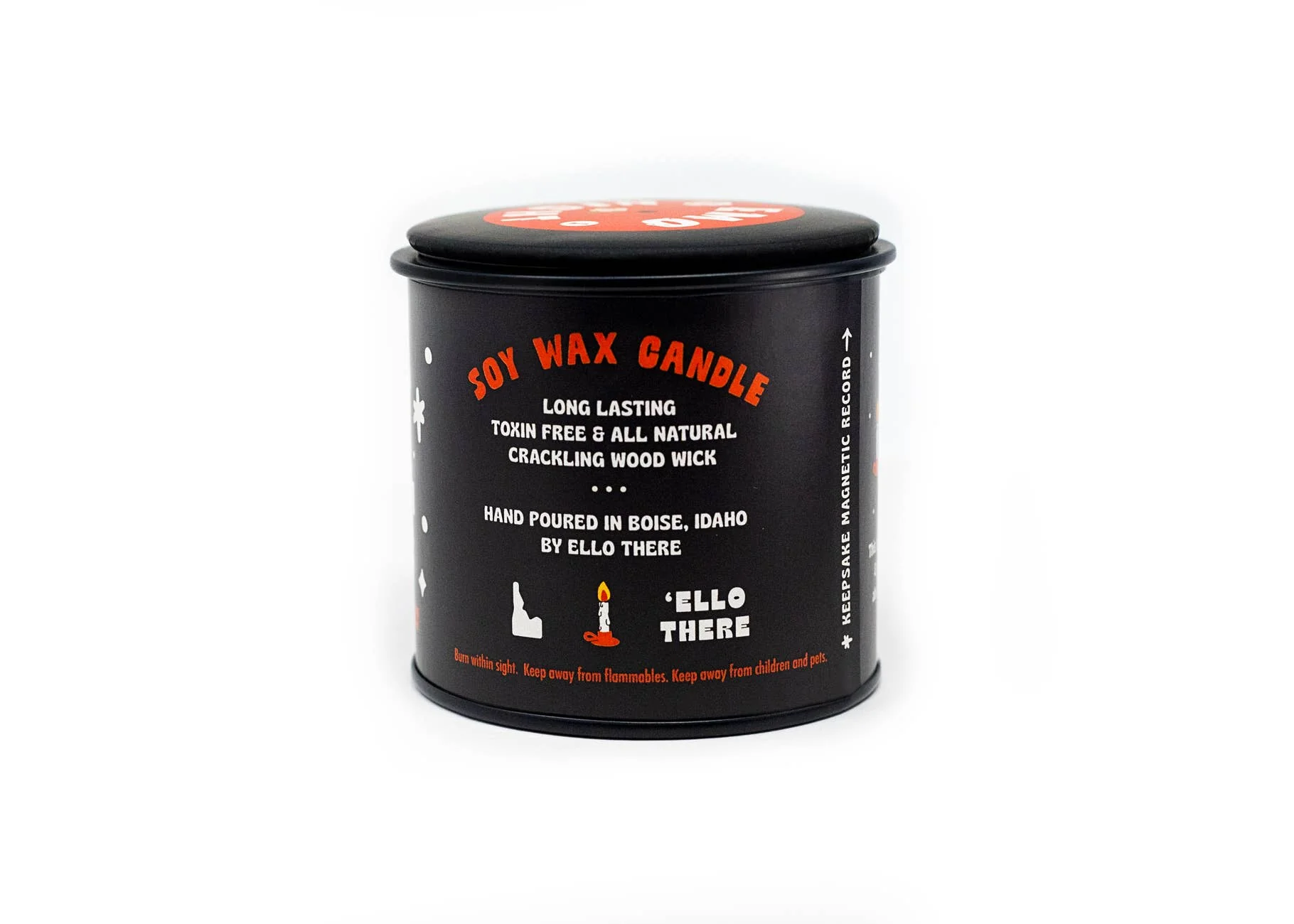 Candle - Emo Night Soy Candle with Playlist & Vinyl Magnet - Image 6