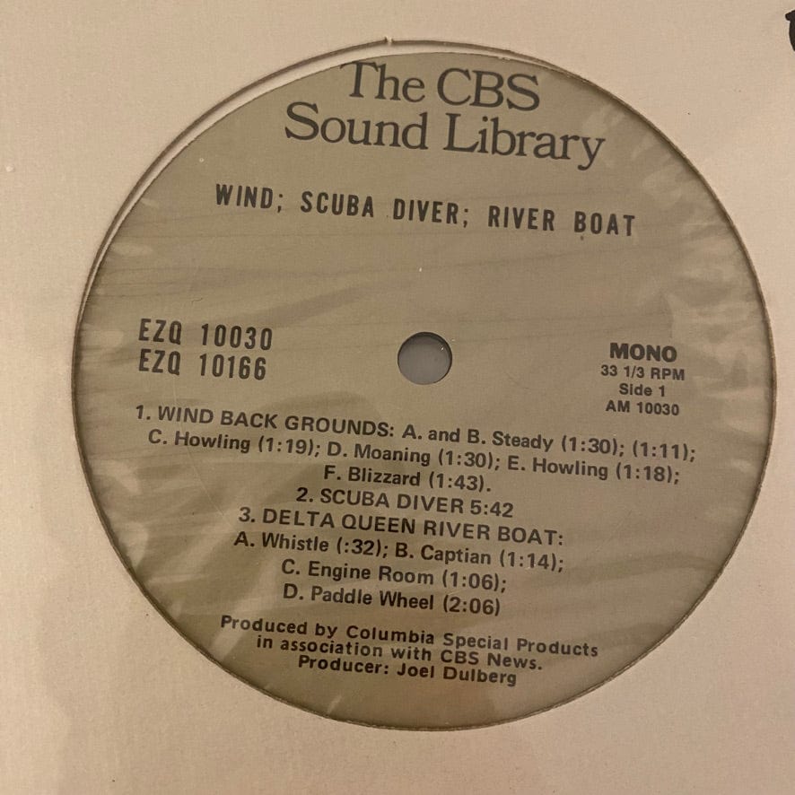 CBS Sound Library 15LP Set USED VG++/NM Sound Effects - Image 11