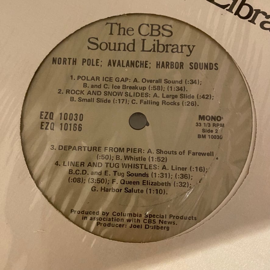 CBS Sound Library 15LP Set USED VG++/NM Sound Effects - Image 12