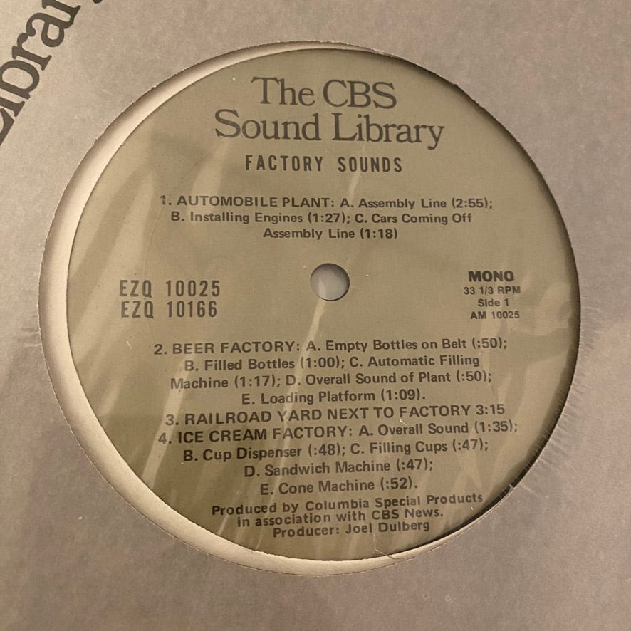 CBS Sound Library 15LP Set USED VG++/NM Sound Effects - Image 15