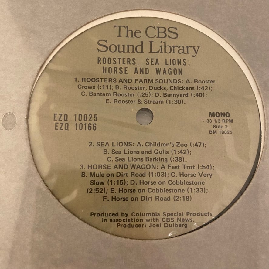 CBS Sound Library 15LP Set USED VG++/NM Sound Effects - Image 16