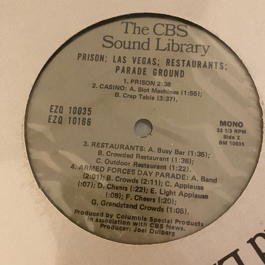CBS Sound Library 15LP Set USED VG++/NM Sound Effects - Image 32