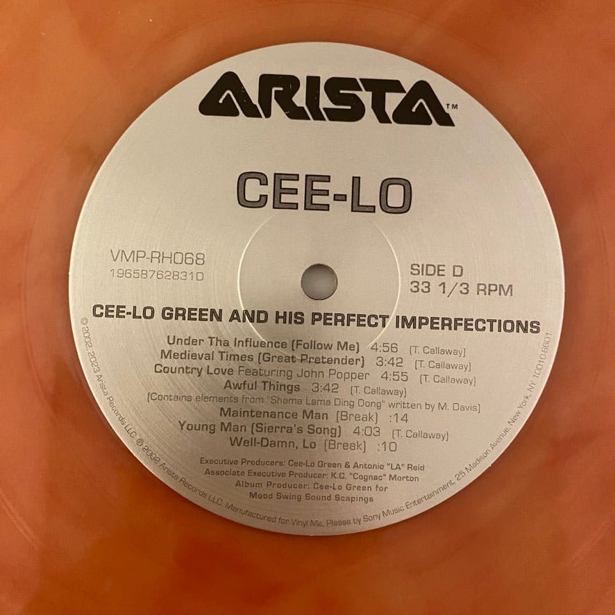 Cee-Lo – Cee-Lo Green And His Perfect Imperfections 2LP USED NM/NM Red Galaxy Vinyl VMP - Image 6