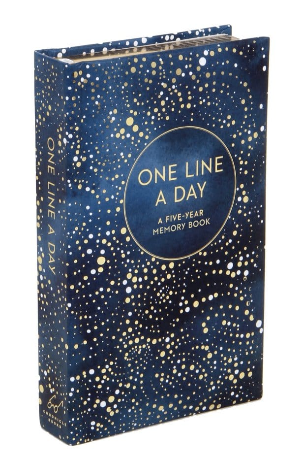 Celestial One Line a Day (Blank Journal for Daily Reflections, 5 Year Diary Book)