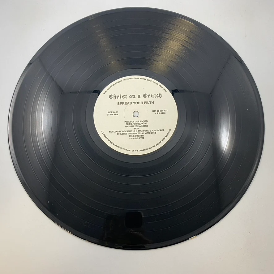 Christ On A Crutch – Spread Your Filth LP USED Vinyl VG/VG - Image 4