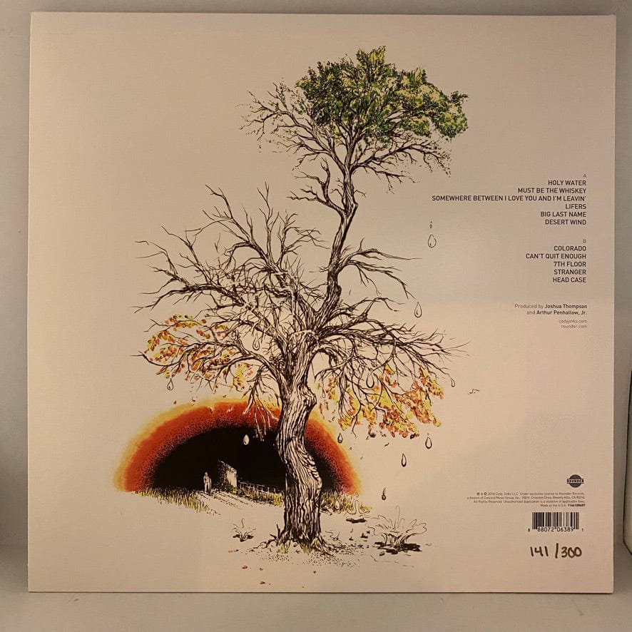 Cody Jinks – Lifers LP USED NM/NM Numbered Yellow w/ Red Splatter Vinyl - Image 2