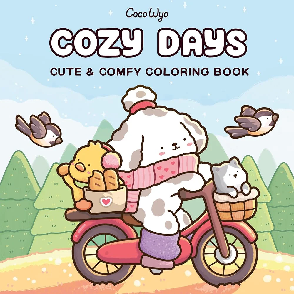 Cozy Days: Coloring Book for Adults and Kids (Cozy Spaces Coloring) by Coco Wyo