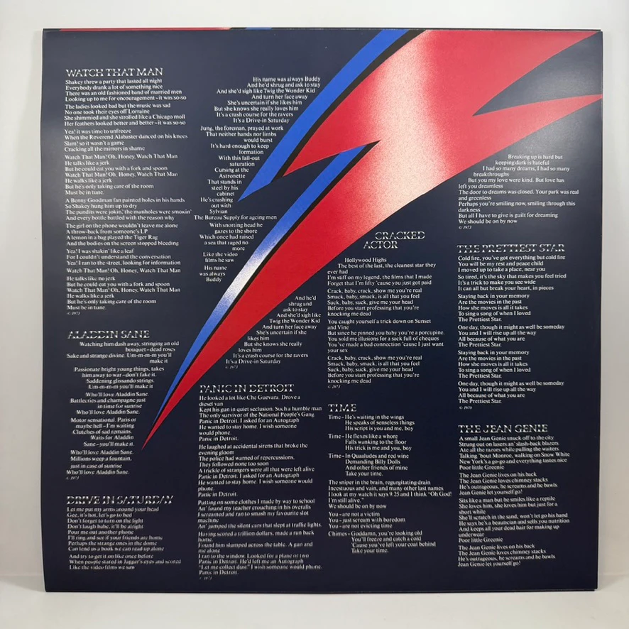David Bowie – Aladdin Sane LP USED Vinyl NM/NM - Image 4