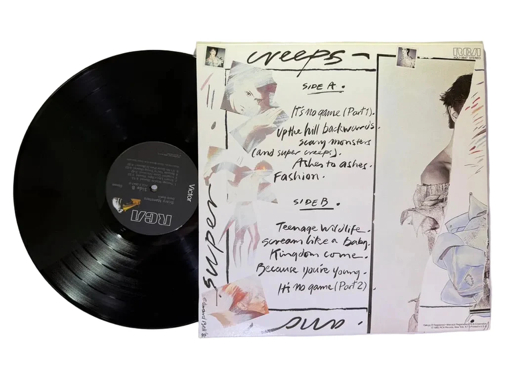 David Bowie – Scary Monsters LP USED Vinyl VG+/VG++ - Image 2