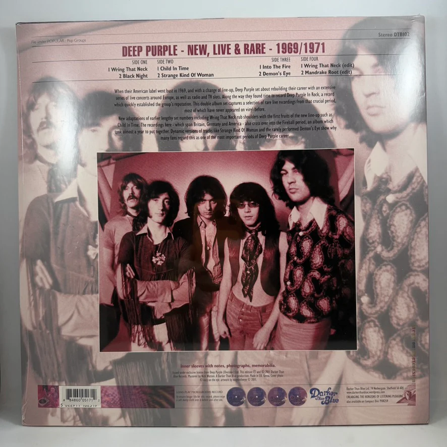 Deep Purple – New Live & Rare LP NOS Vinyl Mint Still Sealed - Image 2