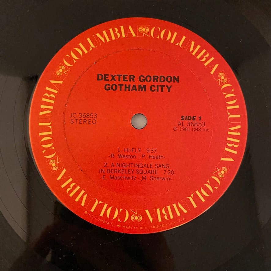 Dexter Gordon – Gotham City LP USED VG++/VG+ - Image 3