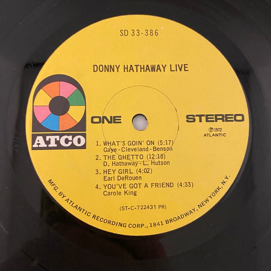 Donny Hathaway – Live LP USED VG+/VG 1972 Pressing - Image 3