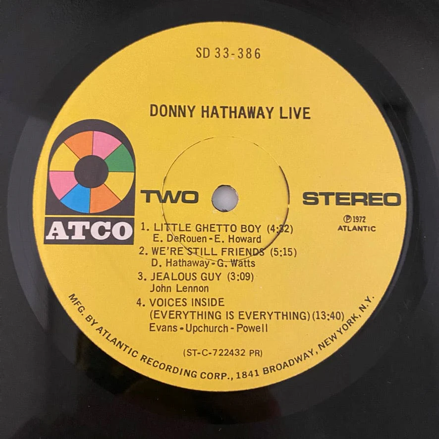 Donny Hathaway – Live LP USED VG+/VG 1972 Pressing - Image 4