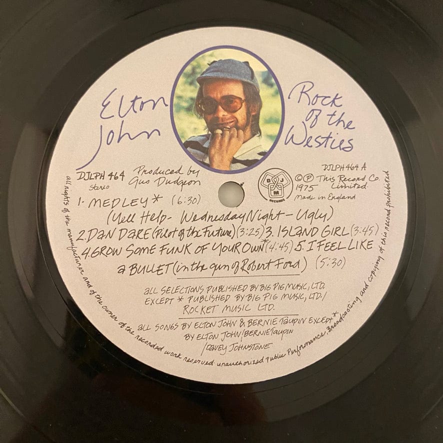 Elton John – Rock Of The Westies LP USED VG++/VG+ 1975 UK Pressing - Image 3