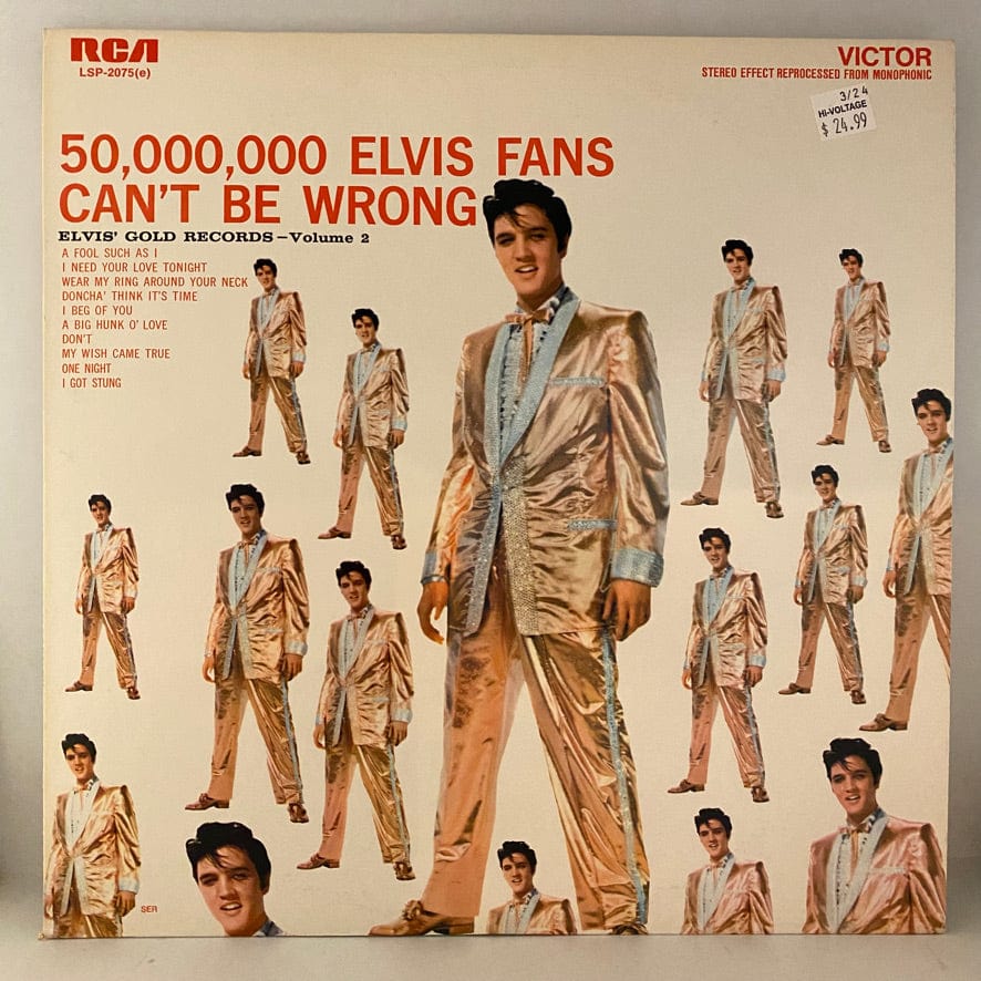 Elvis Presley – 50,000,000 Elvis Fans Can't Be Wrong (Elvis' Gold Records, Vol. 2) LP USED VG+/VG++ 1976 Pressing