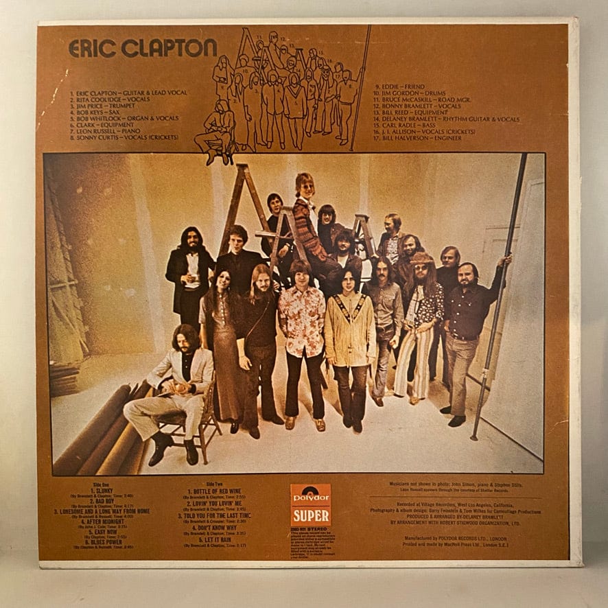 Eric Clapton – Eric Clapton LP USED NM/VG+ 1970 UK Pressing - Image 2