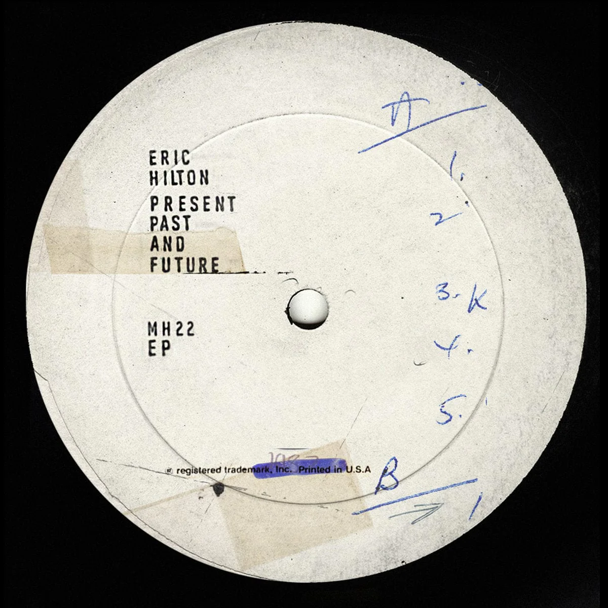 Eric Hilton - Present Past And Future LP NEW CLEAR VINYL
