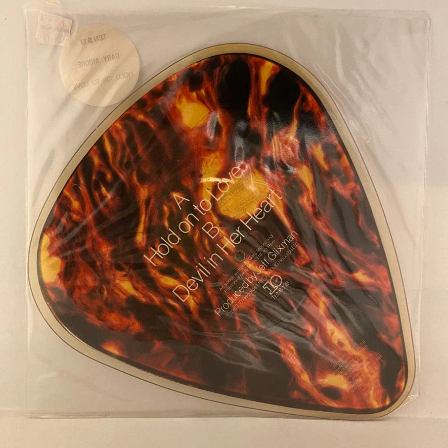 Gary Moore – Hold On To Love 7" USED VG++/VG Shaped Picture Disc - Image 2