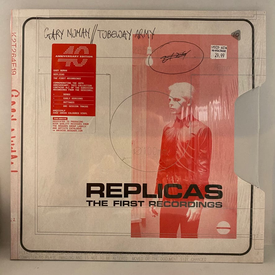 Gary Numan / Tubeway Army – Replicas (The First Recordings) 2LP USED NM/NM Sage Green Vinyl