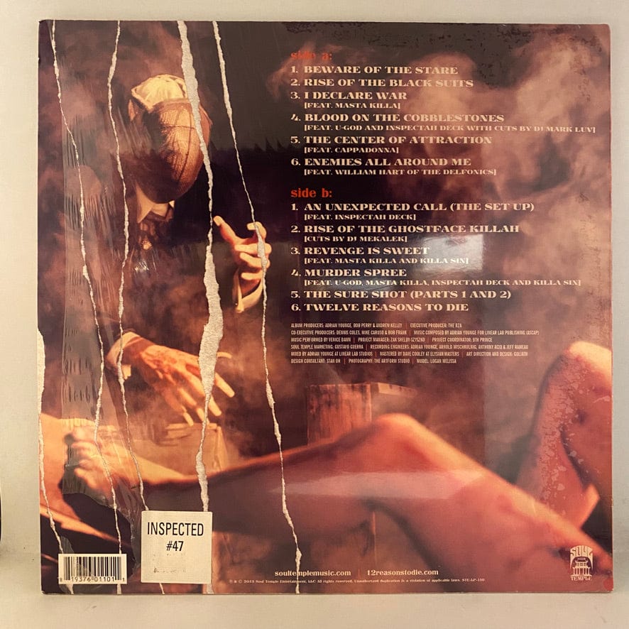 Ghostface Killah And Adrian Younge – Twelve Reasons To Die LP USED NM/VG++ Red/Clear Vinyl - Image 2