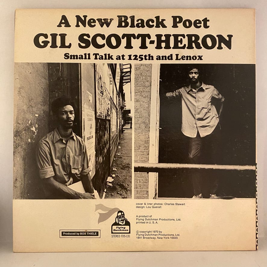 Gil Scott-Heron – Small Talk At 125th And Lenox LP USED VG+/VG+ 1970 Pressing - Image 2