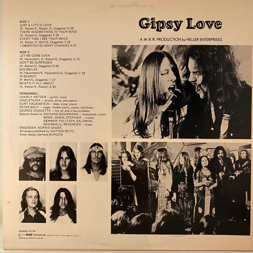 Gipsy Love – Gipsy Love LP USED NM/VG - Image 2