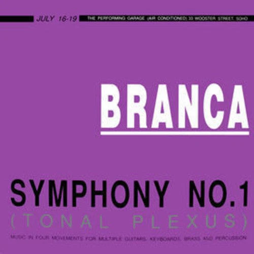 Glenn Branca - Symphony No. 1 (Tonal Plexus) 2LP NEW