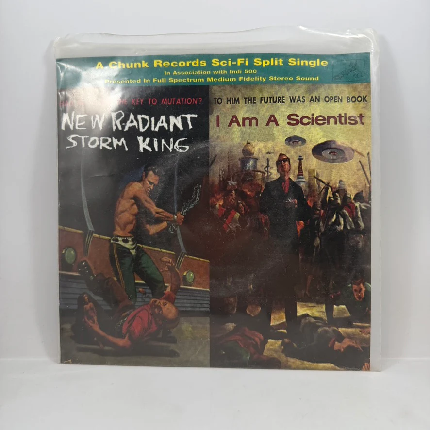 Guided By Voices / New Radiant Storm King – The Opposing Engineer Sleeps Alone / I Am A Scientist 7" USED Vinyl NM/VG+ - Image 2