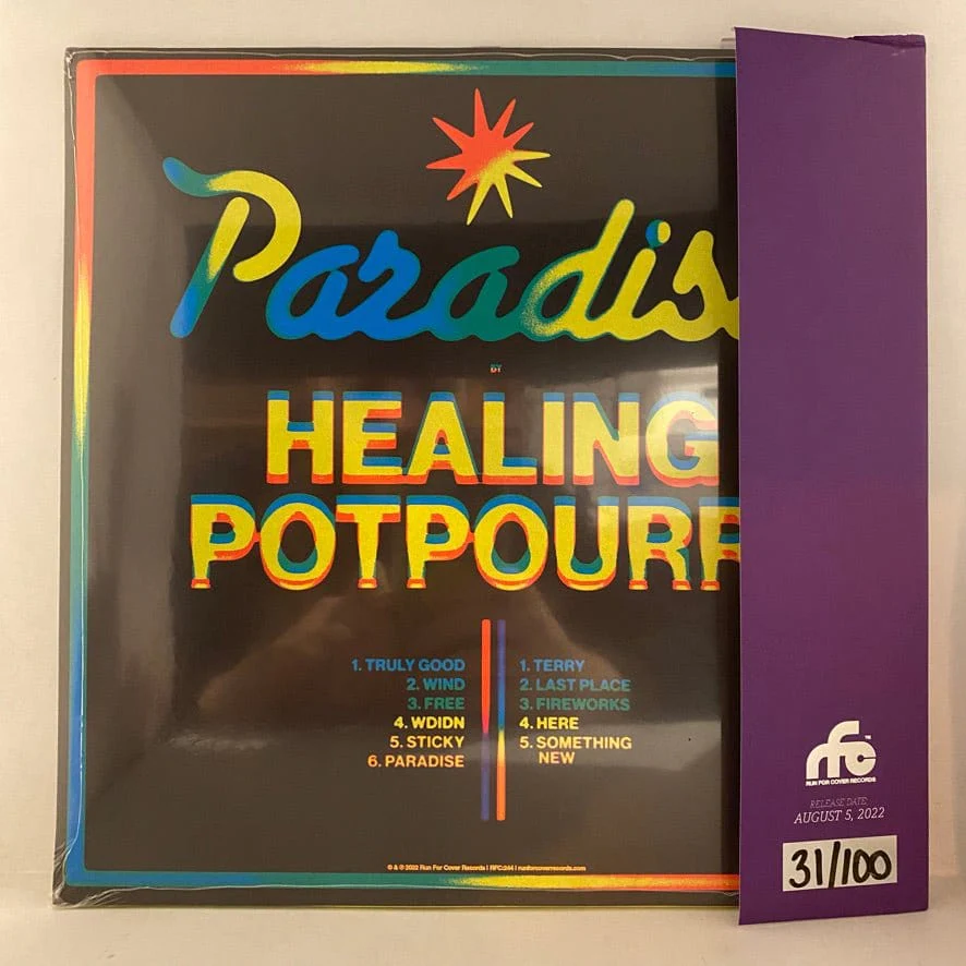 Healing Potpourri – Paradise LP USED NOS STILL SEALED Color Vinyl Numbered Club Edition - Image 2