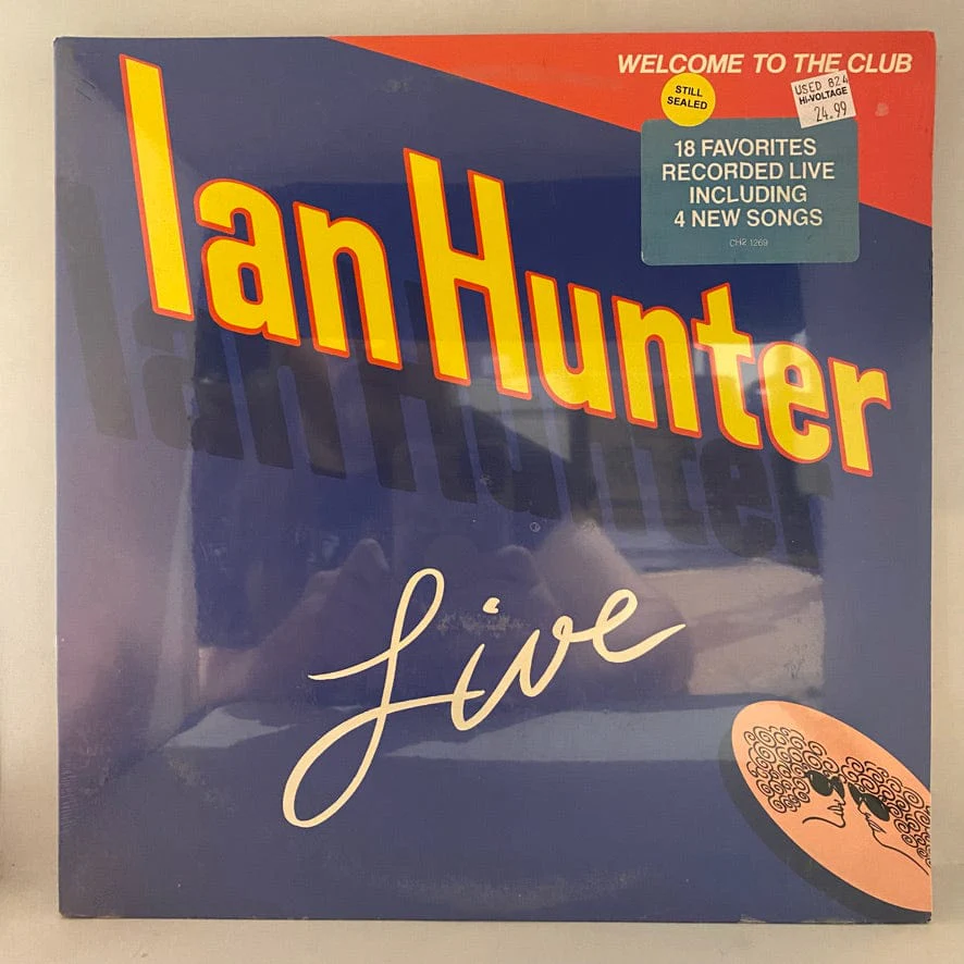 Ian Hunter – Welcome To The Club - Live 2LP USED NOS STILL SEALED 1980 Pressing