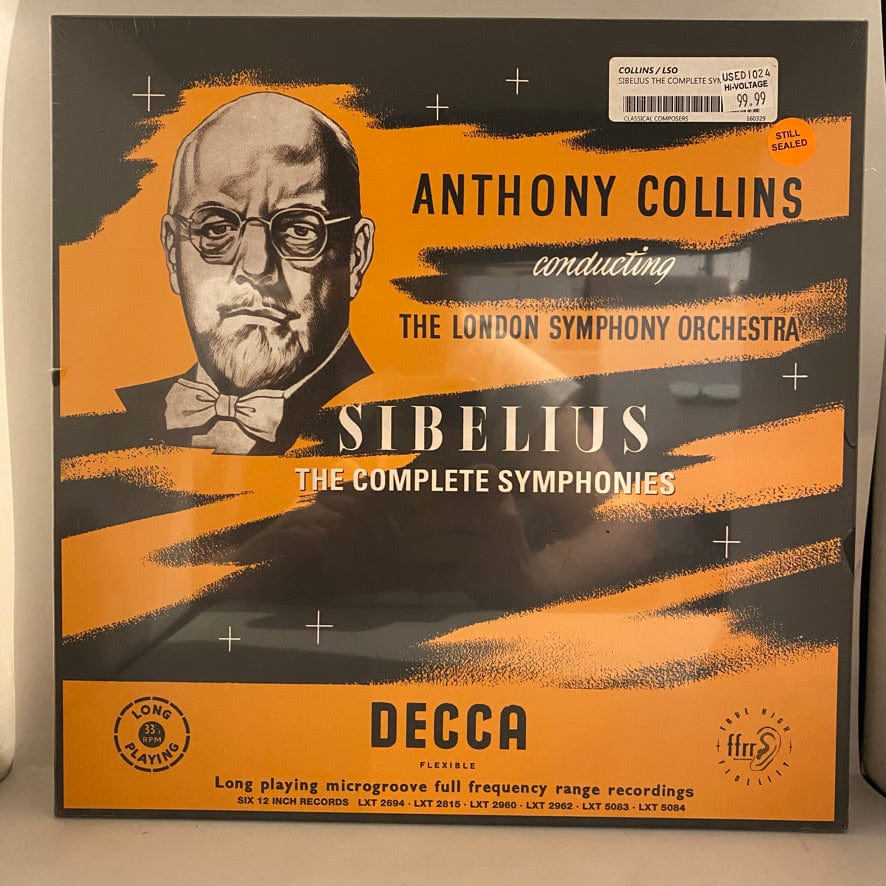 Jean Sibelius, Anthony Collins Conducting The London Symphony Orchestra – The Complete Symphonies 6LP Box Set USED NOS STILL SEALED Numbered