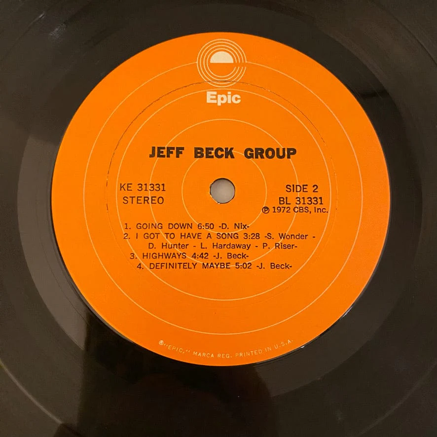 Jeff Beck Group – Jeff Beck Group LP USED NM/VG+ - Image 5