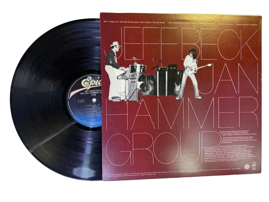 Jeff Beck With The Jan Hammer Group – Live LP USED Vinyl VG++/VG+ - Image 2