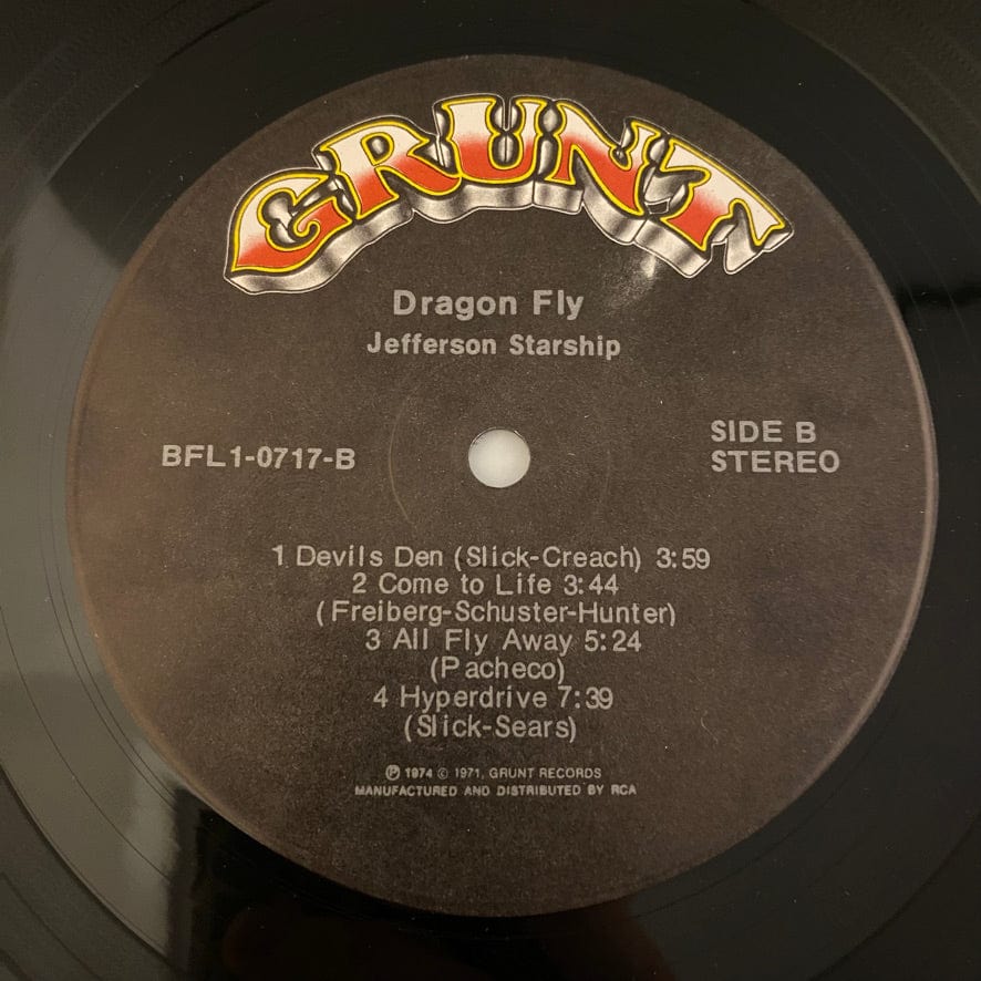 Jefferson Starship – Dragon Fly LP USED VG+/VG+ - Image 6