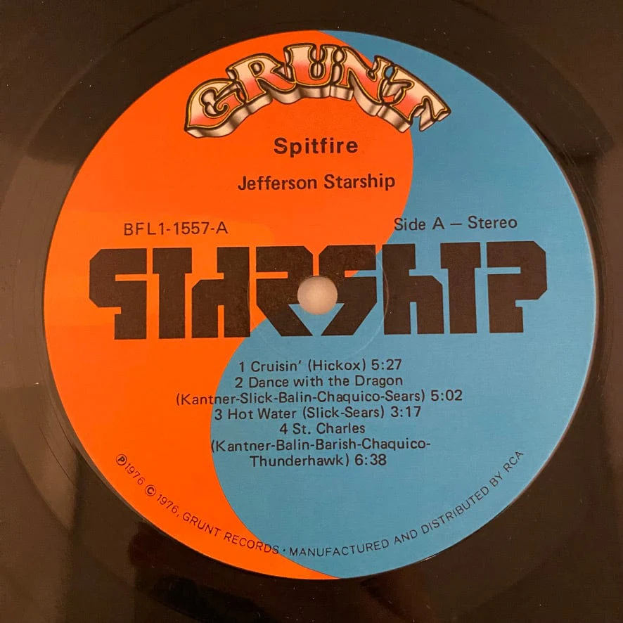 Jefferson Starship – Spitfire LP USED VG++/VG+ - Image 6
