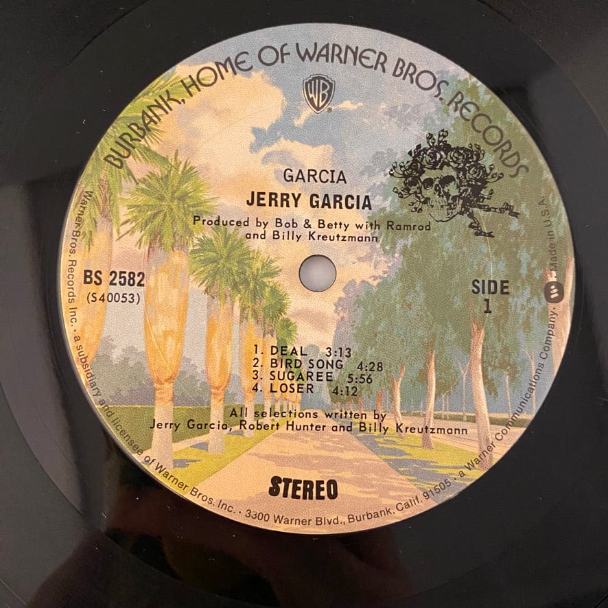 Jerry Garcia – Garcia LP USED VG/VG Palm Tree Label Reissue - Image 7